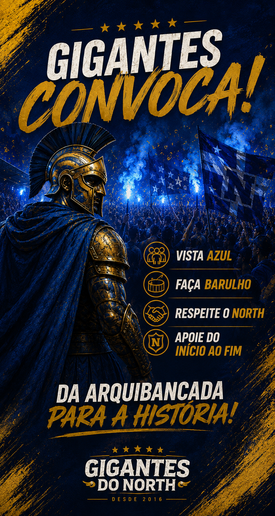 Jogo do North sob as luzes do estádio